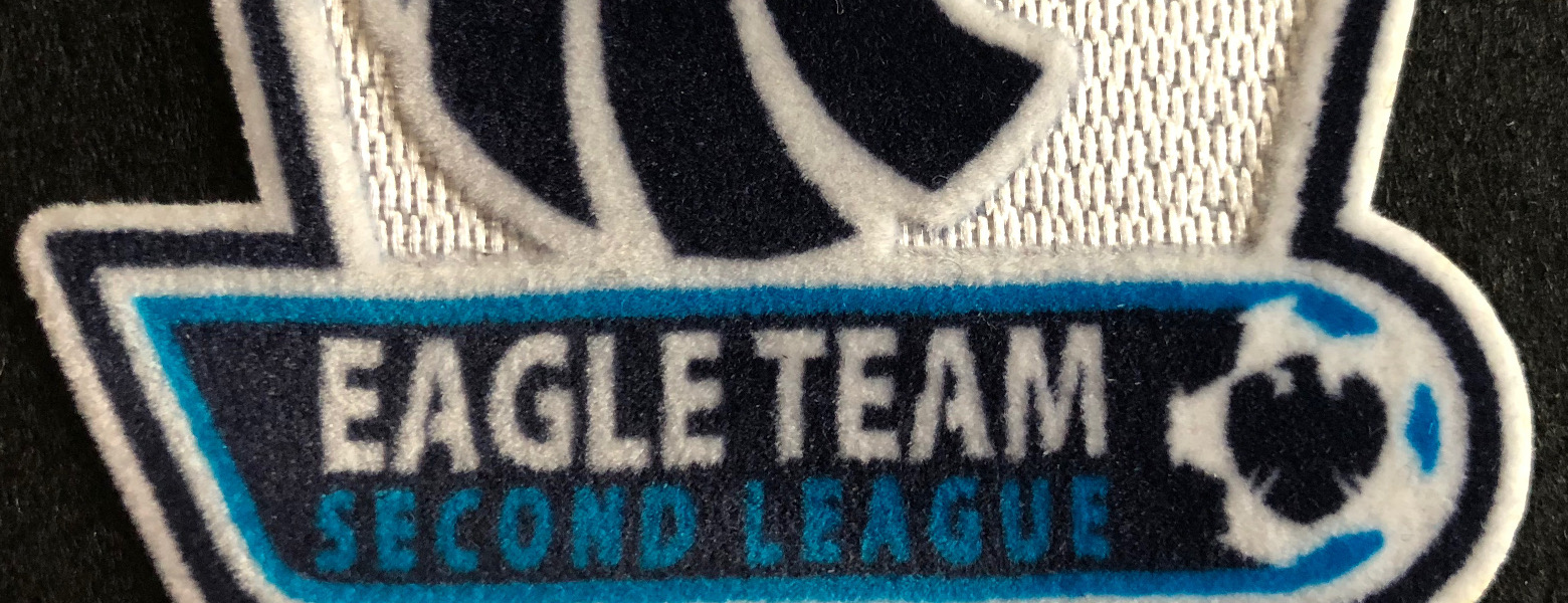 atch ricamate e in tessuto Eagle Team dettaglio