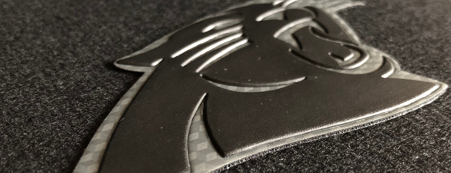 Patch gommate personalizzate pantera 3d