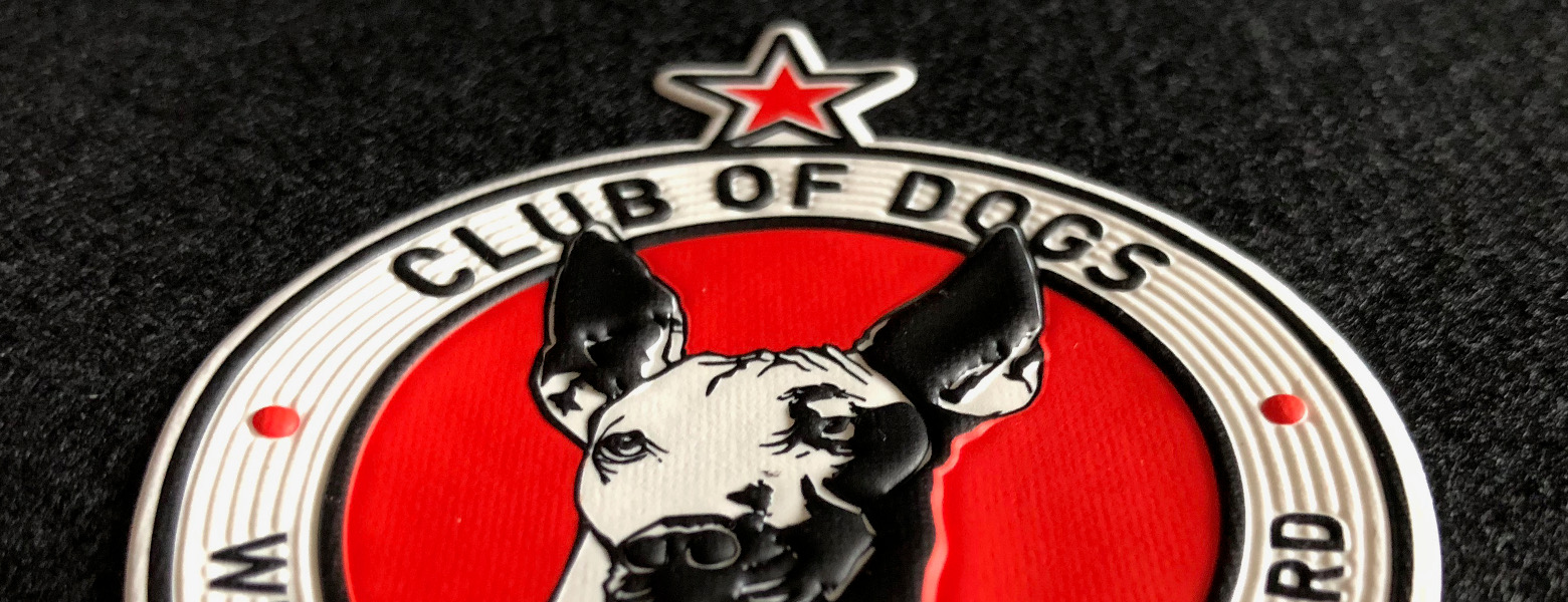 Patch gommate Club of Dogs 3d