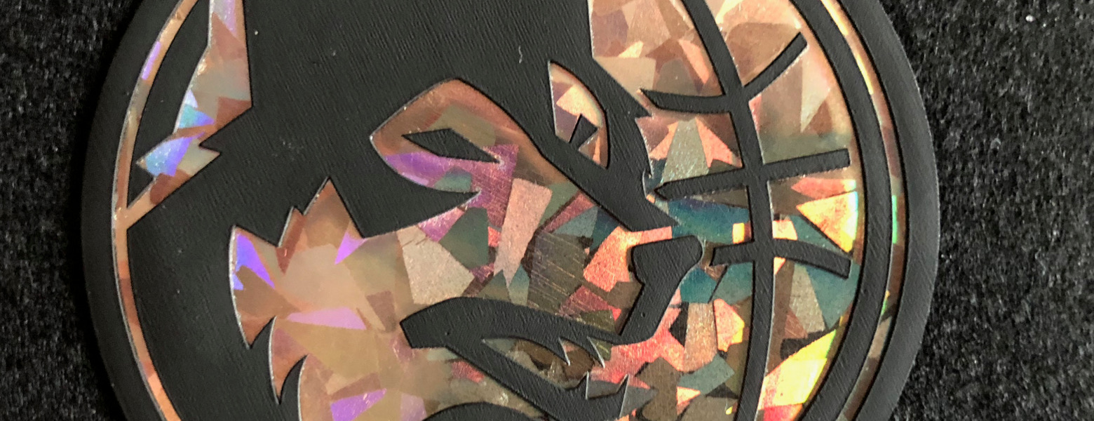 Patch gommate Lupo dettaglio